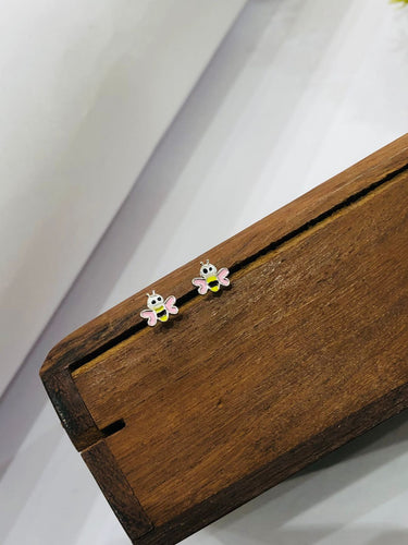 925 Silver Bee Earrings